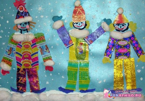 Поделки из фантиков от конфет