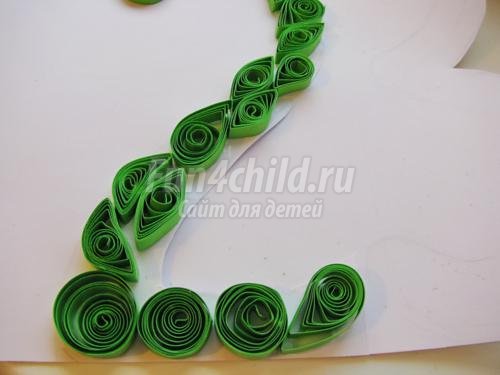 квиллинг открытка на 23 февраля 