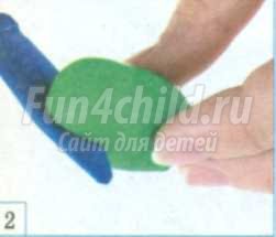 детские поделки из пластилина лягушонок