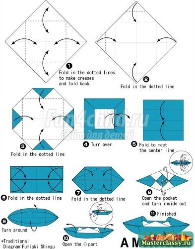 Кораблик из бумаги. Лучшие идеи и мастер-классы