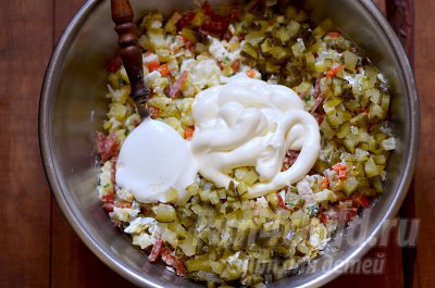 Вкусный салат на Новый Год - рецепт с фото