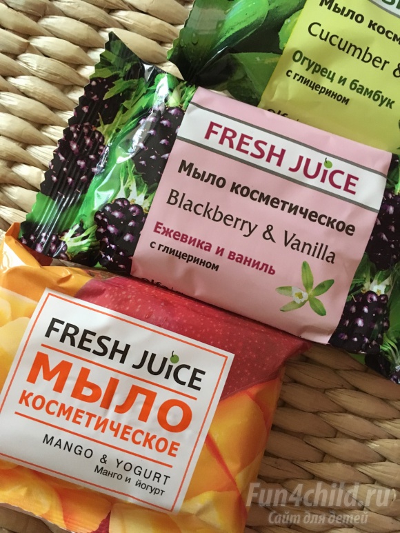 Отзыв о товарной линии косметического мыла Fresh Juice